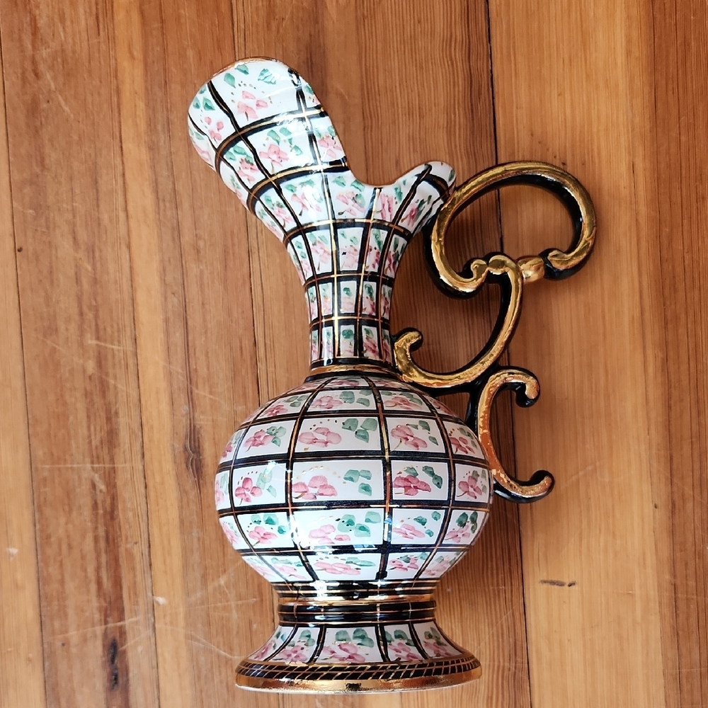 Hubert Bequet Vase with Gold Accents - Picture 2 of 5